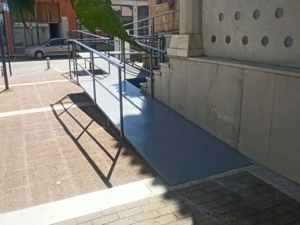 Κατασκευή ράμπας ΑΜΕΑ - Ι.Ν. Αγ. Αικατερίνης